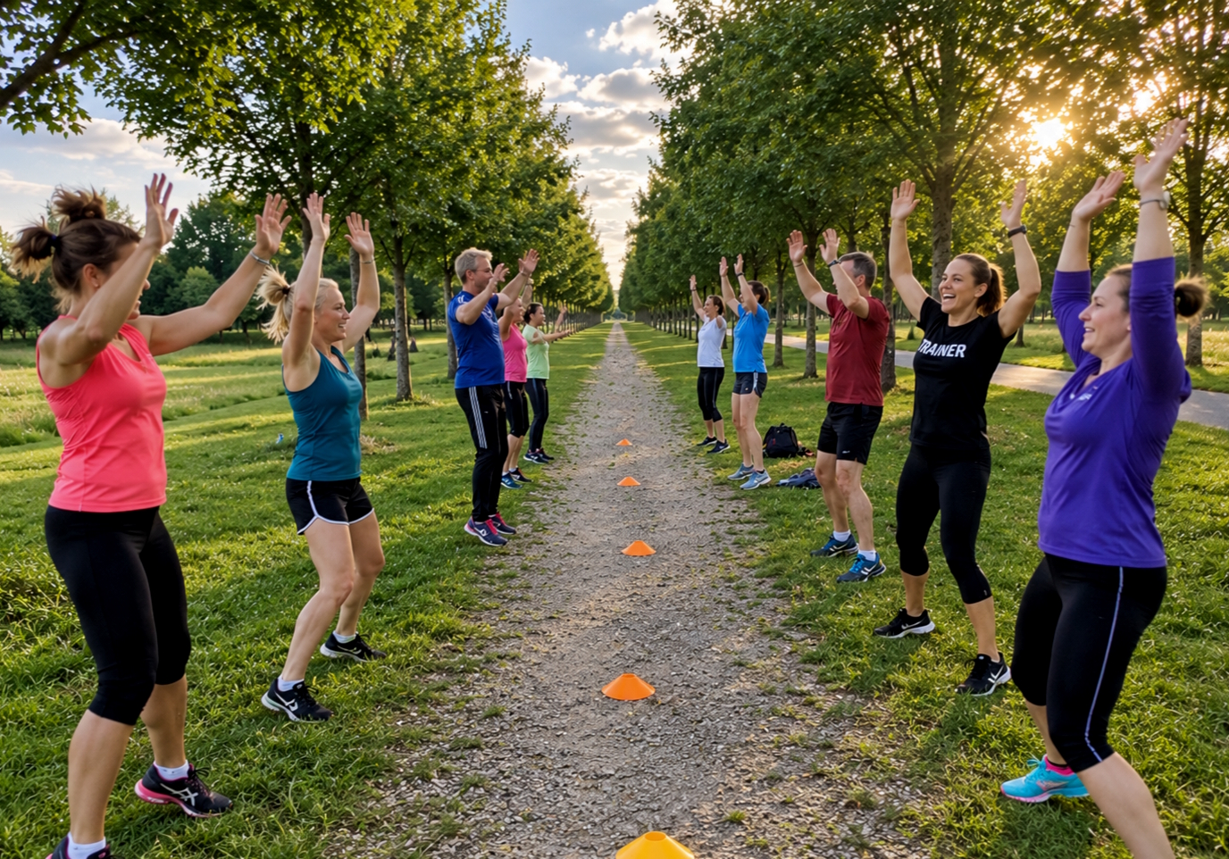 Sport workshop werk teambuilding - Training Business Bootcamp bedrijfsuitje fitness workshop
